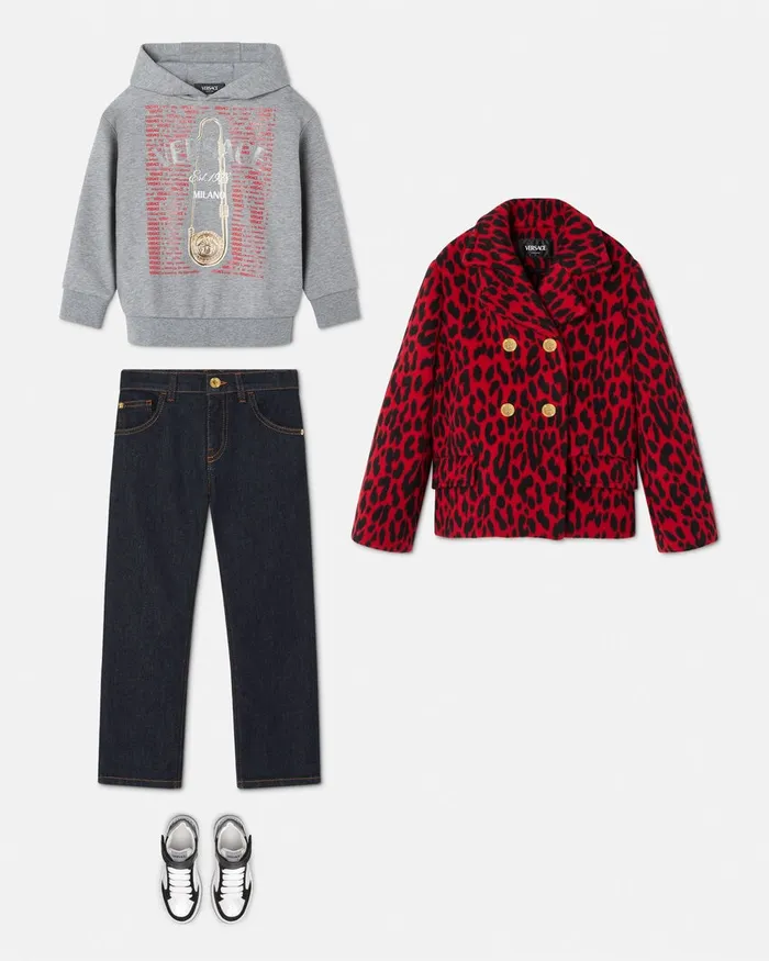 Knitwear and Sweatshirts Kids Versace TShirt Gray