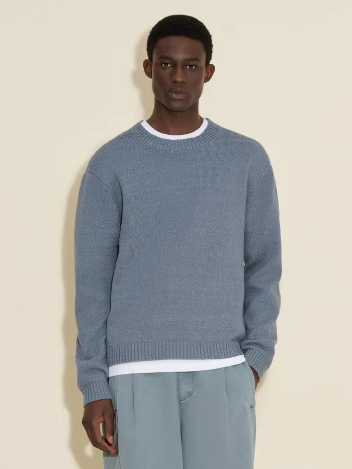 Knitwear Men Holzweiler Cohen Crew Blue