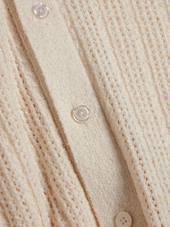 Knitwear Men Holzweiler Rina Knit Cardigan Ecru