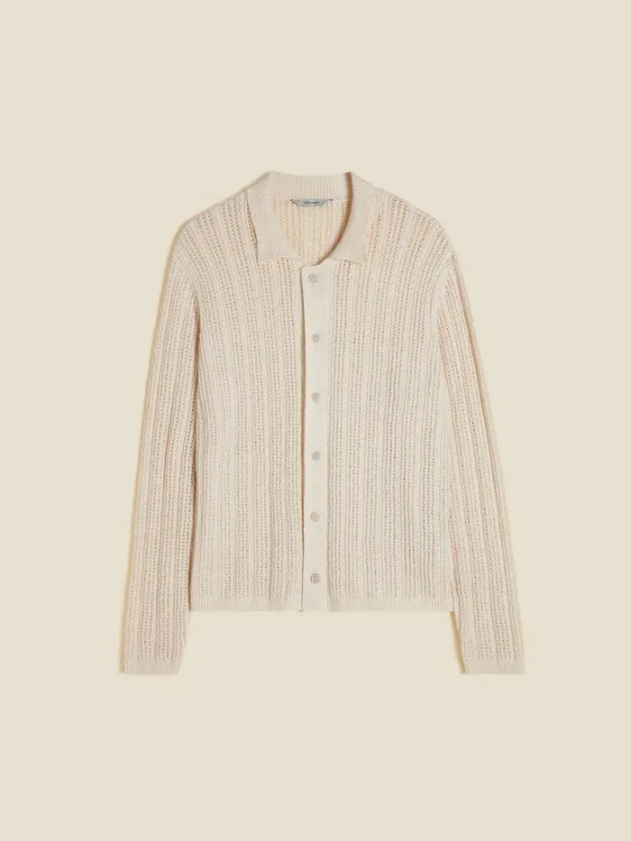 Knitwear Men Holzweiler Rina Knit Cardigan Ecru