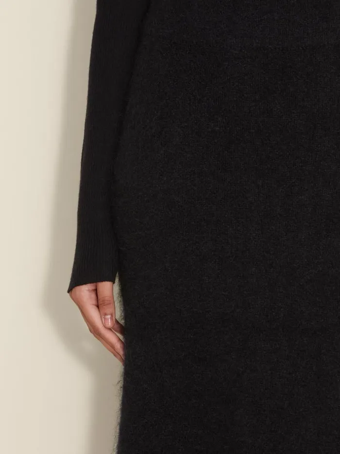 Knitwear Women Holzweiler Fure Fluffy Knit Skirt Black