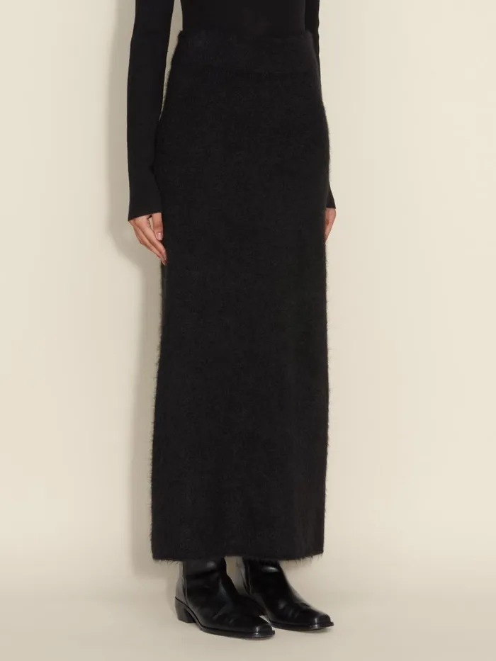 Knitwear Women Holzweiler Fure Fluffy Knit Skirt Black