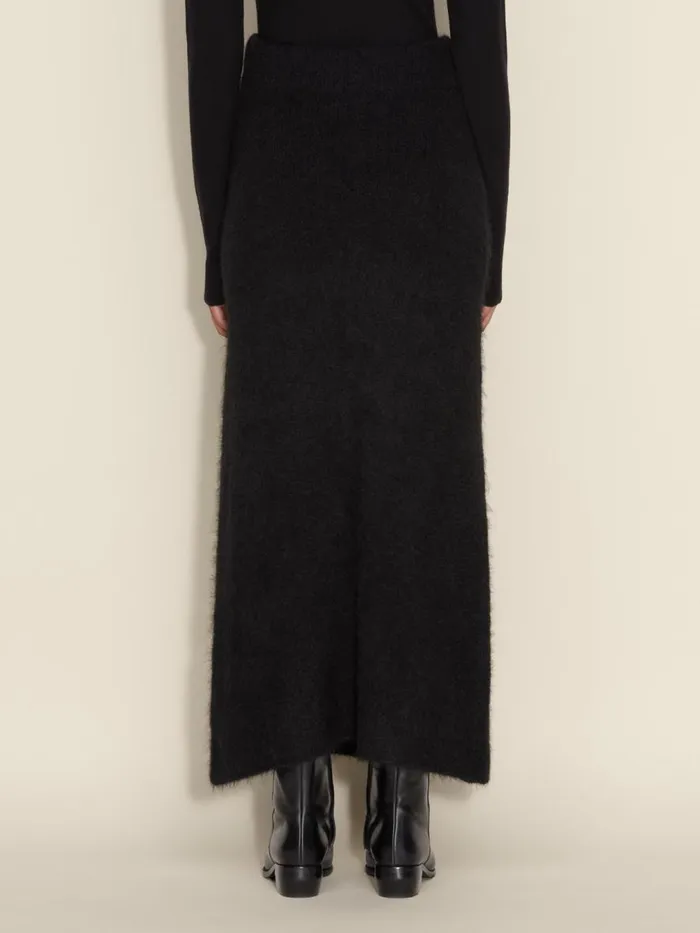 Knitwear Women Holzweiler Fure Fluffy Knit Skirt Black