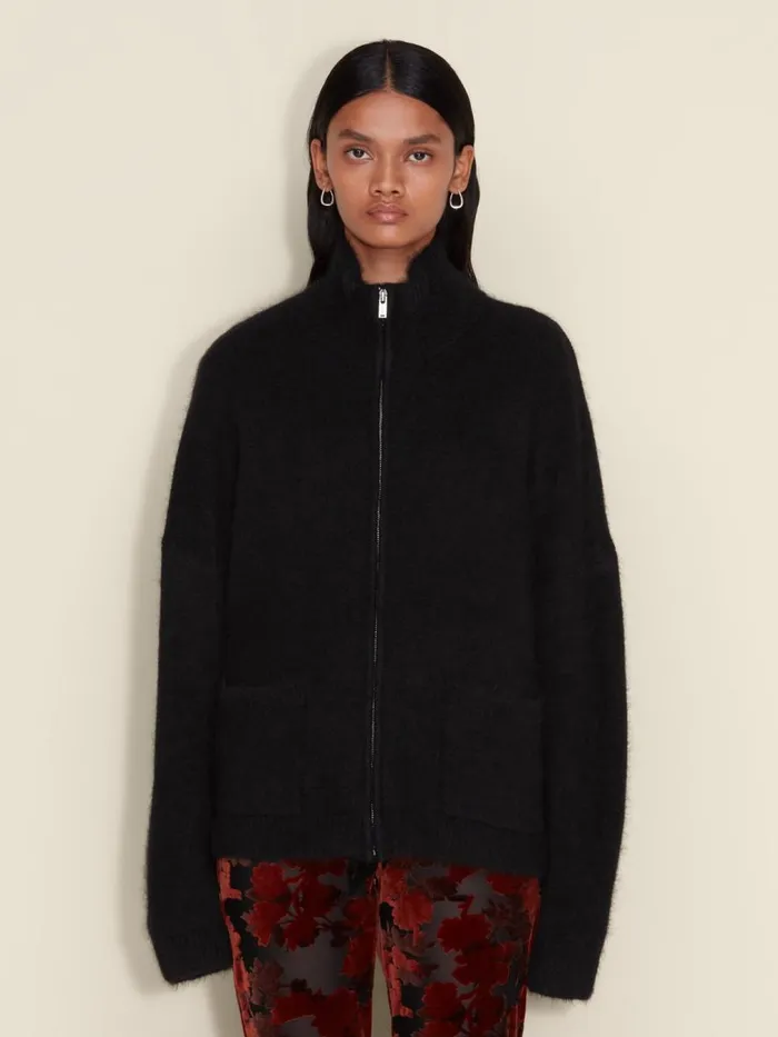 Knitwear Women Holzweiler Tine Fluffy Cardigan Black