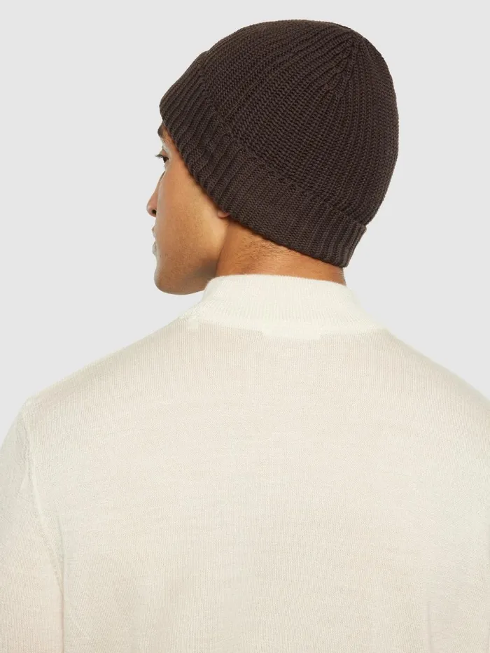 KnowledgeCotton Apparel Accessories Ribbing Hat Chocolate Plum 8211 Men KnowledgeCotton Apparel Accessories Ribbing Hat Chocolate Plum 8211 Men