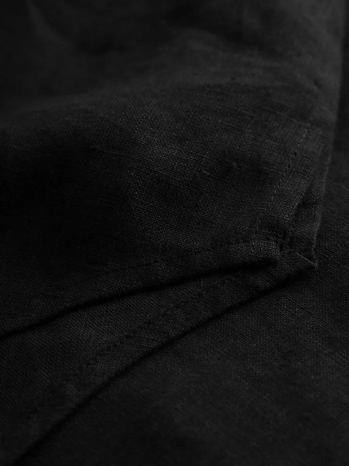 KnowledgeCotton Apparel Dresses And Skirts Classic Linen Dress Black Jet 8211 Women KnowledgeCotton Apparel Dresses And Skirts Classic Linen Dress Black Jet 8211 Women