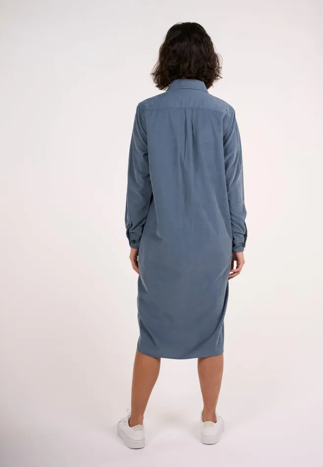 KnowledgeCotton Apparel Dresses And Skirts Corduroy Shirt Dress China Blue 8211 Women KnowledgeCotton Apparel Dresses And Skirts Corduroy Shirt Dress China Blue 8211 Women