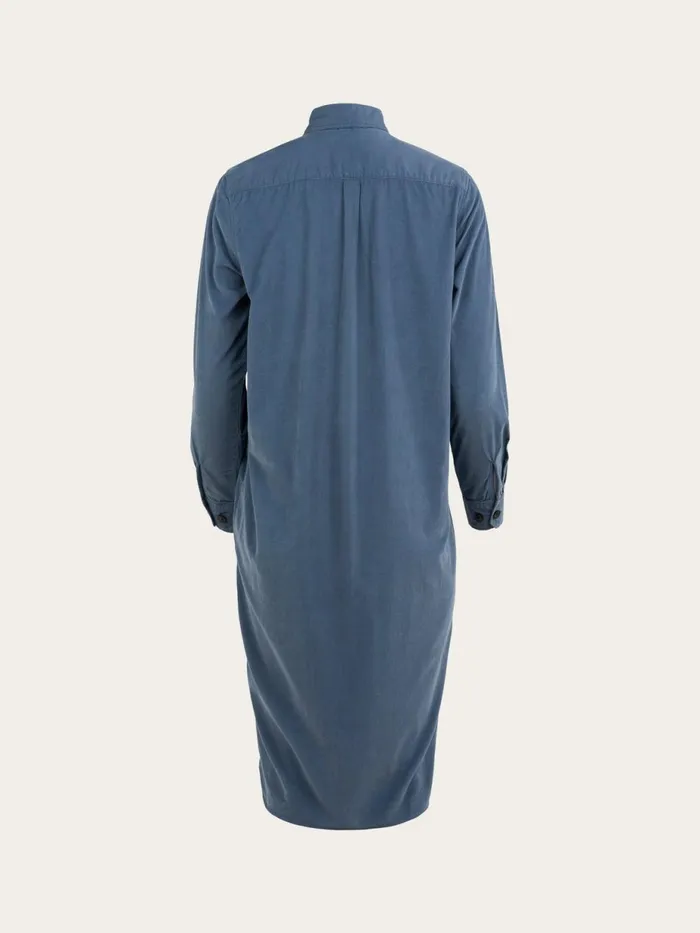 KnowledgeCotton Apparel Dresses And Skirts Corduroy Shirt Dress China Blue 8211 Women KnowledgeCotton Apparel Dresses And Skirts Corduroy Shirt Dress China Blue 8211 Women