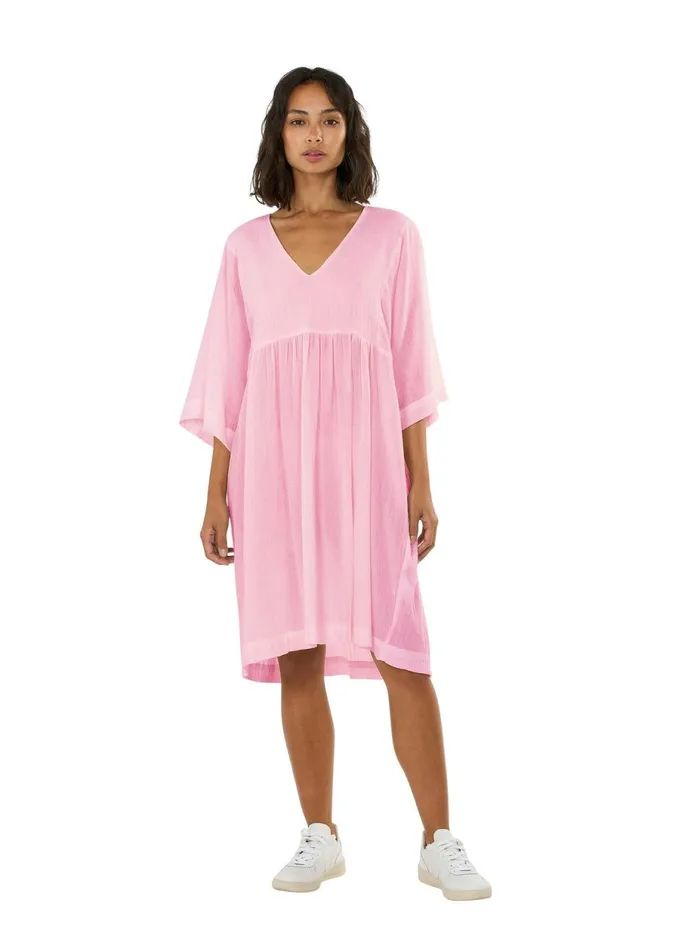 KnowledgeCotton Apparel Dresses And Skirts Cotton Crepe Ashape Dress Parfait Pink 8211 Women KnowledgeCotton Apparel Dresses And Skirts Cotton Crepe Ashape Dress Parfait Pink 8211 Women