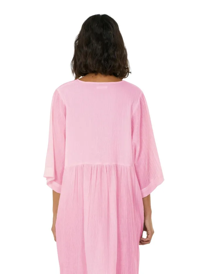 KnowledgeCotton Apparel Dresses And Skirts Cotton Crepe Ashape Dress Parfait Pink 8211 Women KnowledgeCotton Apparel Dresses And Skirts Cotton Crepe Ashape Dress Parfait Pink 8211 Women