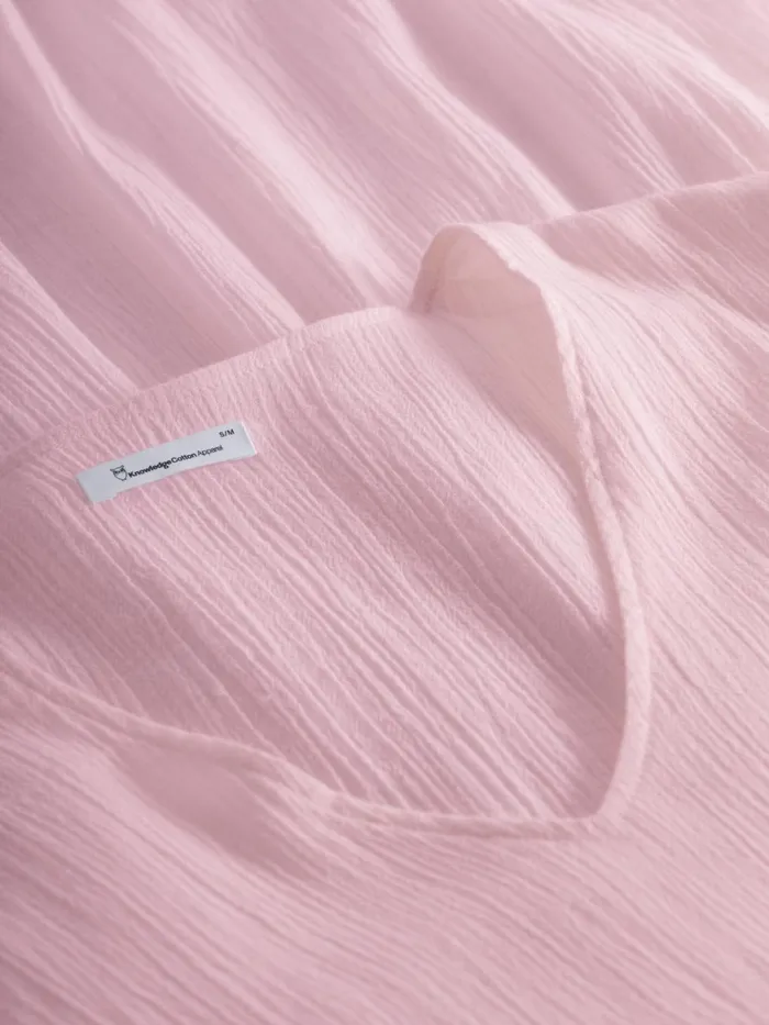 KnowledgeCotton Apparel Dresses And Skirts Cotton Crepe Ashape Dress Parfait Pink 8211 Women KnowledgeCotton Apparel Dresses And Skirts Cotton Crepe Ashape Dress Parfait Pink 8211 Women