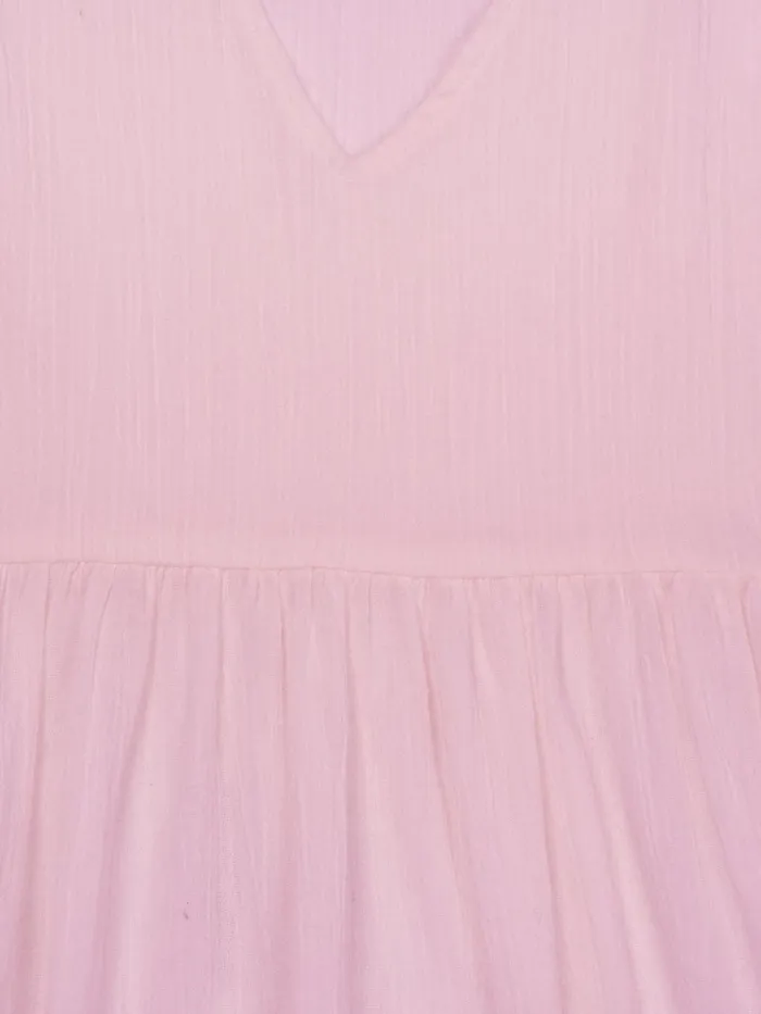 KnowledgeCotton Apparel Dresses And Skirts Cotton Crepe Ashape Dress Parfait Pink 8211 Women KnowledgeCotton Apparel Dresses And Skirts Cotton Crepe Ashape Dress Parfait Pink 8211 Women