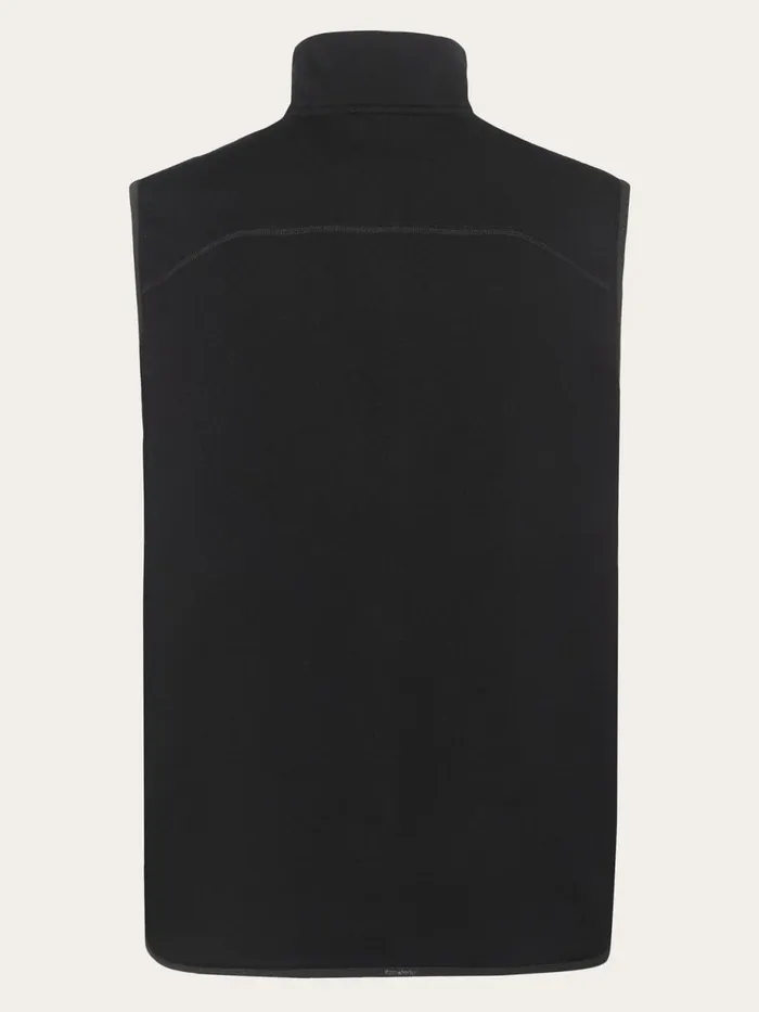 KnowledgeCotton Apparel Fleece Dynamic Wool 320 Fleece Vest Black Jet 8211 Men KnowledgeCotton Apparel Fleece Dynamic Wool 320 Fleece Vest Black Jet 8211 Men