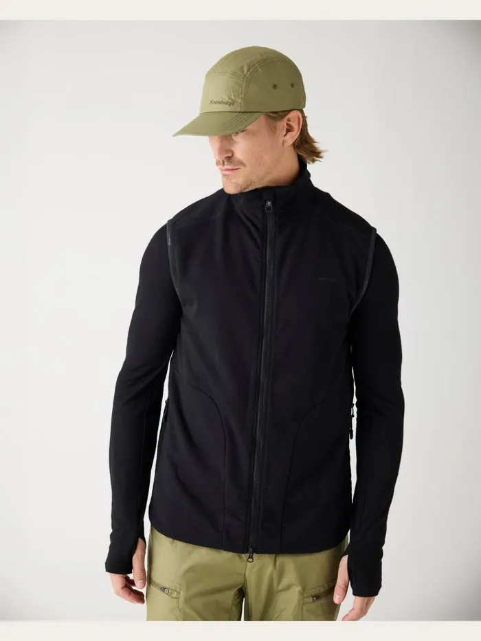 KnowledgeCotton Apparel Fleece Dynamic Wool 320 Fleece Vest Black Jet 8211 Men KnowledgeCotton Apparel Fleece Dynamic Wool 320 Fleece Vest Black Jet 8211 Men