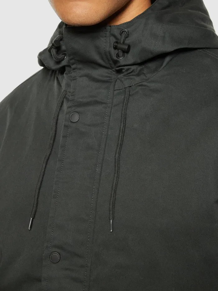 KnowledgeCotton Apparel Jackets And Vests Canvas Casual Long Jacket Gots 8211 Men