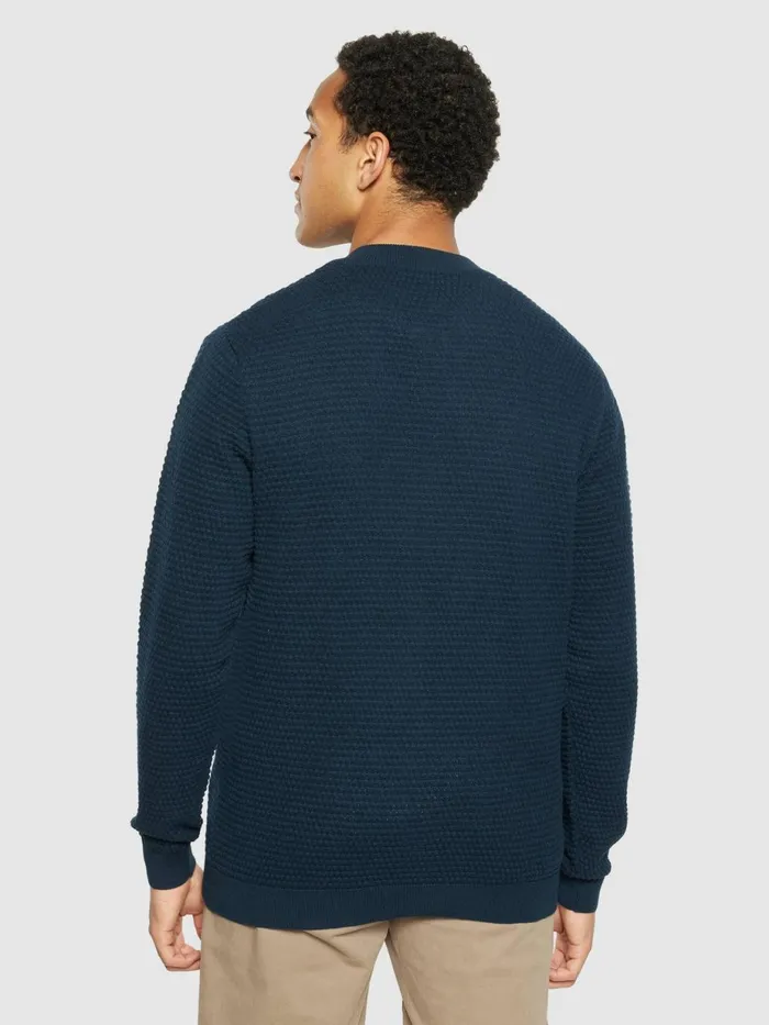 KnowledgeCotton Apparel Knits Bubble Knit Cardigan Regenerative Organic Certified 8211 Men KnowledgeCotton Apparel Knits Bubble Knit Cardigan Regenerative Organic Certified 8211 Men