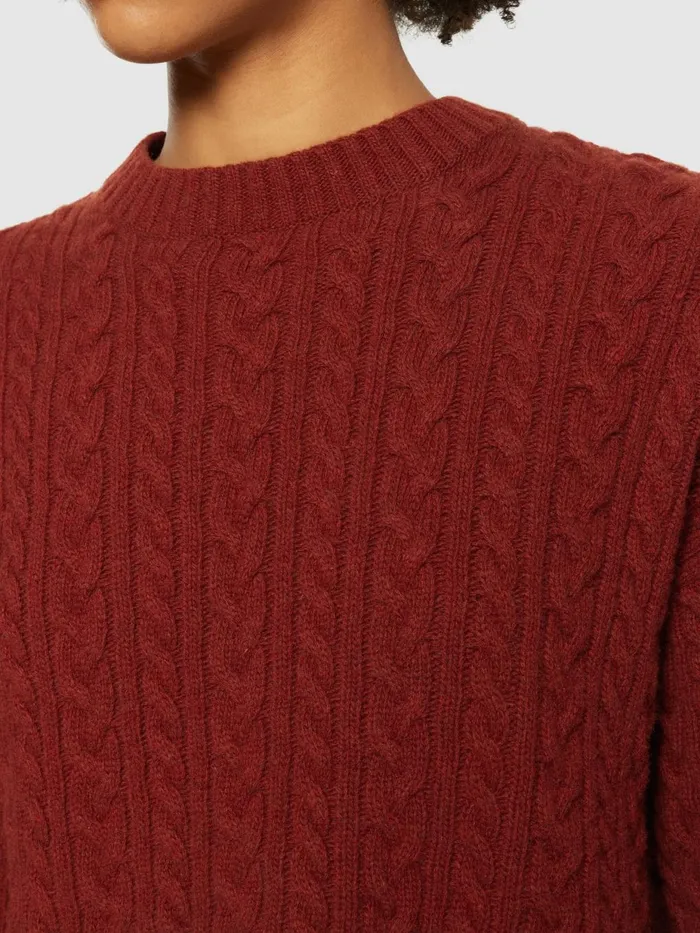 KnowledgeCotton Apparel Knits Lambswool Cable Crew Neck Rws 8211 Women KnowledgeCotton Apparel Knits Lambswool Cable Crew Neck Rws 8211 Women