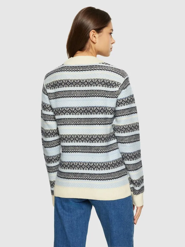 KnowledgeCotton Apparel Knits Lambswool Pattern Crew Neck Rws 8211 Women KnowledgeCotton Apparel Knits Lambswool Pattern Crew Neck Rws 8211 Women