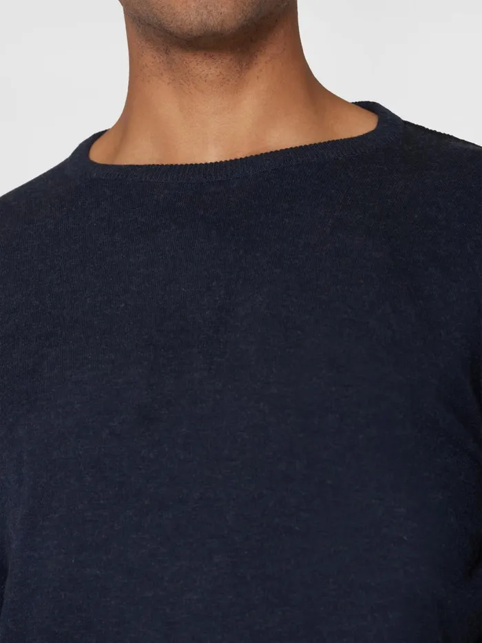 KnowledgeCotton Apparel Knits Regular Double Layer Cotton Mix Rolledge Crew Neck Knit Gots 8211 Men KnowledgeCotton Apparel Knits Regular Double Layer Cotton Mix Rolledge Crew Neck Knit Gots 8211 Men