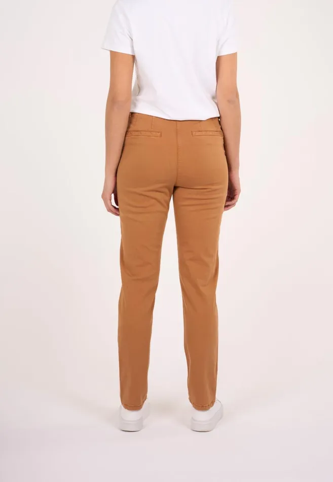 KnowledgeCotton Apparel Pants ALMA Slim Twill Chino Brown Sugar 8211 Women KnowledgeCotton Apparel Pants ALMA Slim Twill Chino Brown Sugar 8211 Women