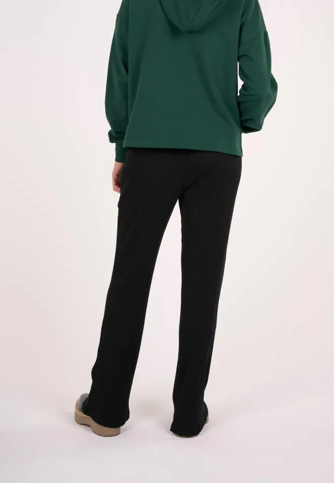 KnowledgeCotton Apparel Pants Flared Lenzing Pants Black Jet 8211 Women KnowledgeCotton Apparel Pants Flared Lenzing Pants Black Jet 8211 Women