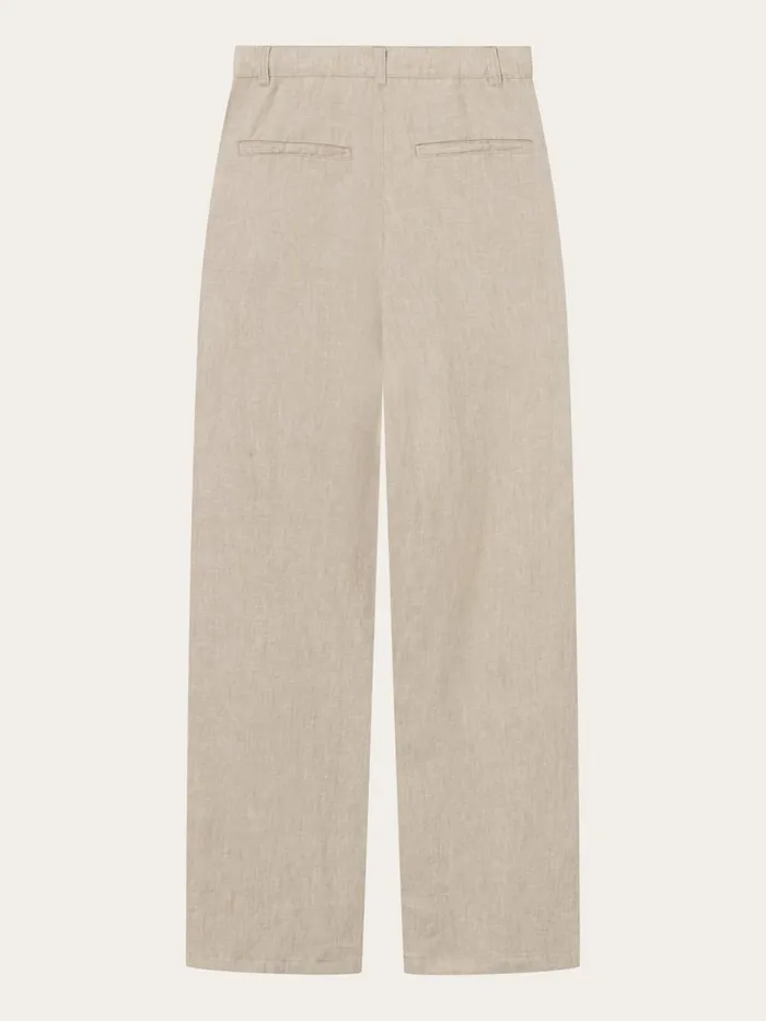 KnowledgeCotton Apparel Pants Loose Natural Linen Pants Light Feather Gray 8211 Women KnowledgeCotton Apparel Pants Loose Natural Linen Pants Light Feather Gray 8211 Women