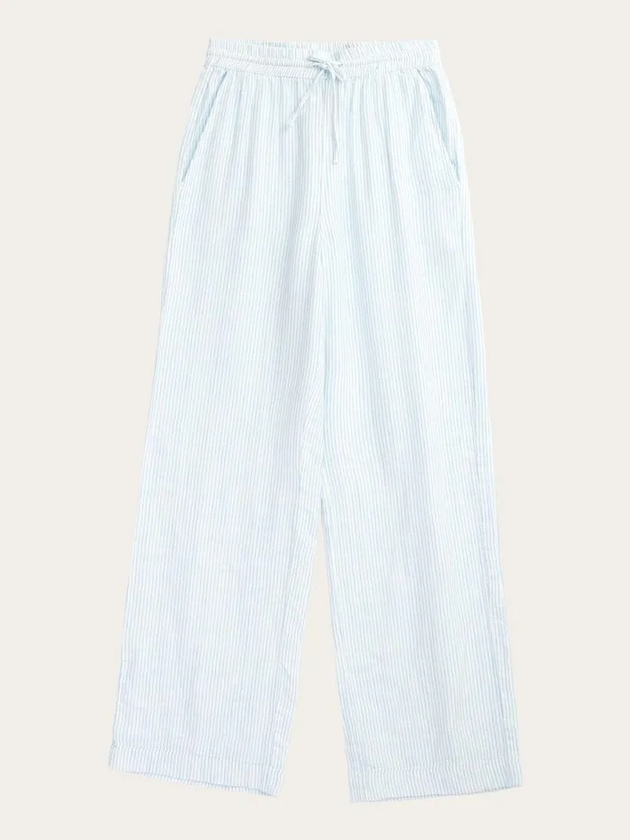 KnowledgeCotton Apparel Pants POSEY Wide Midrise Double Faced Stripe Pants Gotsvegan 8211 Women KnowledgeCotton Apparel Pants POSEY Wide Midrise Double Faced Stripe Pants Gotsvegan 8211 Women