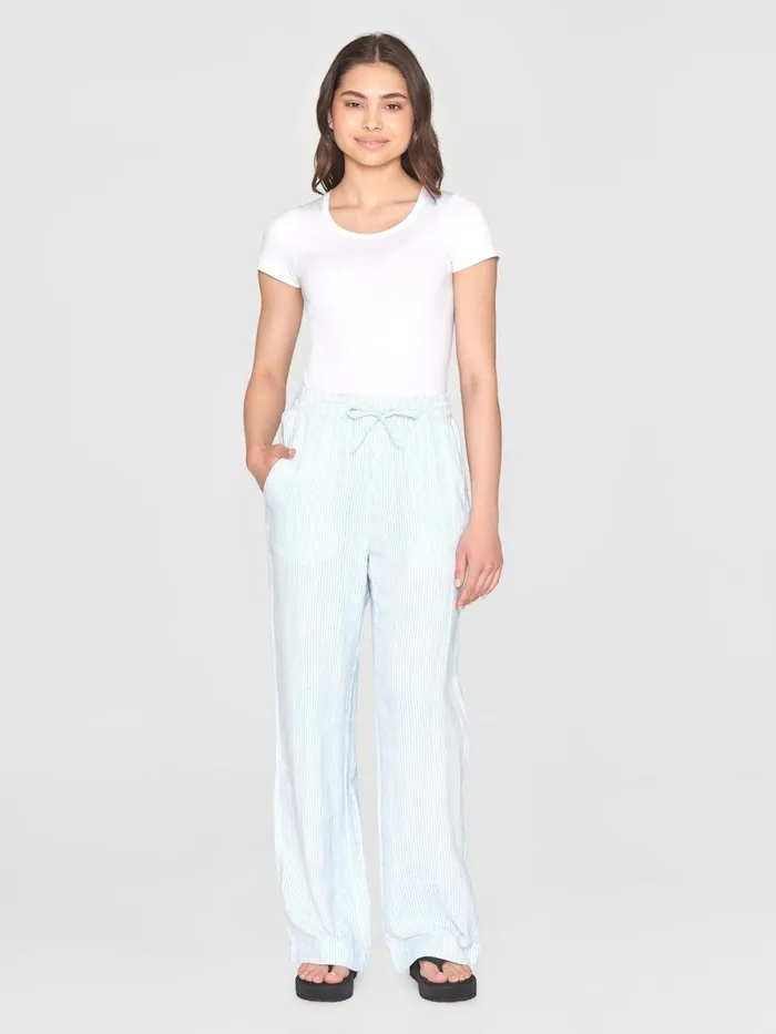KnowledgeCotton Apparel Pants POSEY Wide Midrise Double Faced Stripe Pants Gotsvegan 8211 Women KnowledgeCotton Apparel Pants POSEY Wide Midrise Double Faced Stripe Pants Gotsvegan 8211 Women