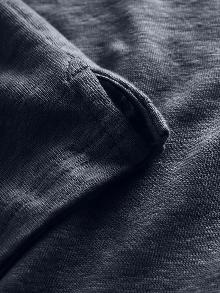 KnowledgeCotton Apparel Polo Shirts Linen Polo Total Eclipse 8211 Men KnowledgeCotton Apparel Polo Shirts Linen Polo Total Eclipse 8211 Men
