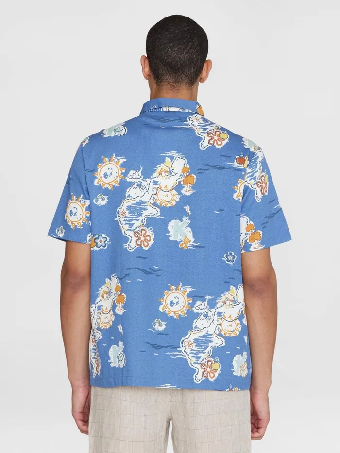 KnowledgeCotton Apparel Shirts Box Short Sleeve AOP Shirt Gotsvegan 8211 Men KnowledgeCotton Apparel Shirts Box Short Sleeve AOP Shirt Gotsvegan 8211 Men