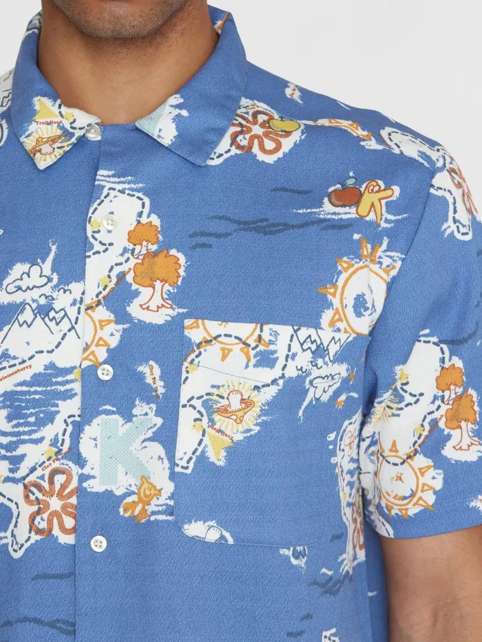 KnowledgeCotton Apparel Shirts Box Short Sleeve AOP Shirt Gotsvegan 8211 Men KnowledgeCotton Apparel Shirts Box Short Sleeve AOP Shirt Gotsvegan 8211 Men