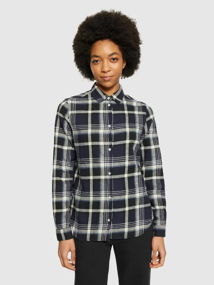 KnowledgeCotton Apparel Shirts Check Flannel Shirt Gotsvegan 8211 Women KnowledgeCotton Apparel Shirts Check Flannel Shirt Gotsvegan 8211 Women