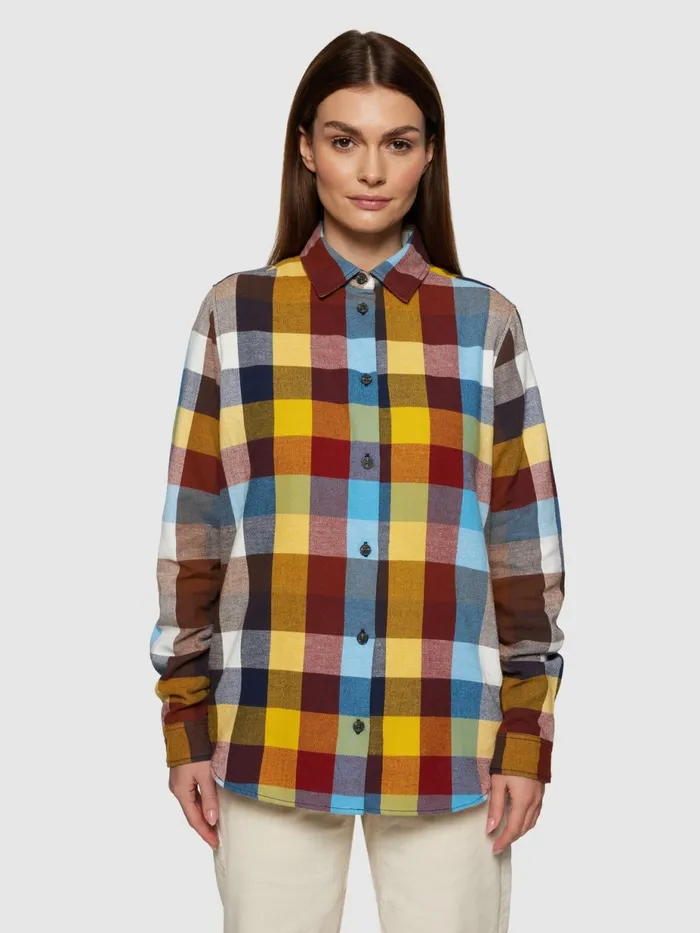 KnowledgeCotton Apparel Shirts Check Multi Color Flannel Shirt Gotsvegan 8211 Women KnowledgeCotton Apparel Shirts Check Multi Color Flannel Shirt Gotsvegan 8211 Women