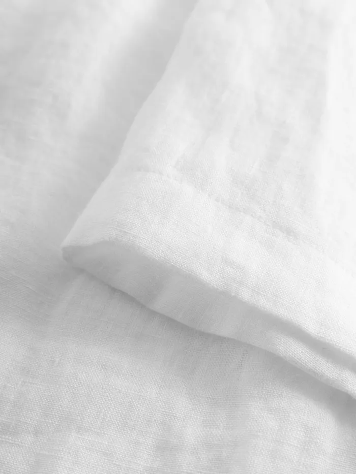 KnowledgeCotton Apparel Shirts Custom Fit Linen Short Sleeve Shirt Bright White 8211 Men KnowledgeCotton Apparel Shirts Custom Fit Linen Short Sleeve Shirt Bright White 8211 Men