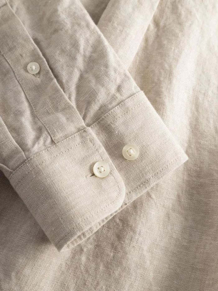 KnowledgeCotton Apparel Shirts Linen Custom Fit LS Shirt Light Feather Gray 8211 Men KnowledgeCotton Apparel Shirts Linen Custom Fit LS Shirt Light Feather Gray 8211 Men