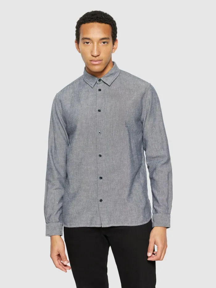KnowledgeCotton Apparel Shirts Organic Cotton Flannel Shirt GOTS Night Sky 8211 Men KnowledgeCotton Apparel Shirts Organic Cotton Flannel Shirt GOTS Night Sky 8211 Men