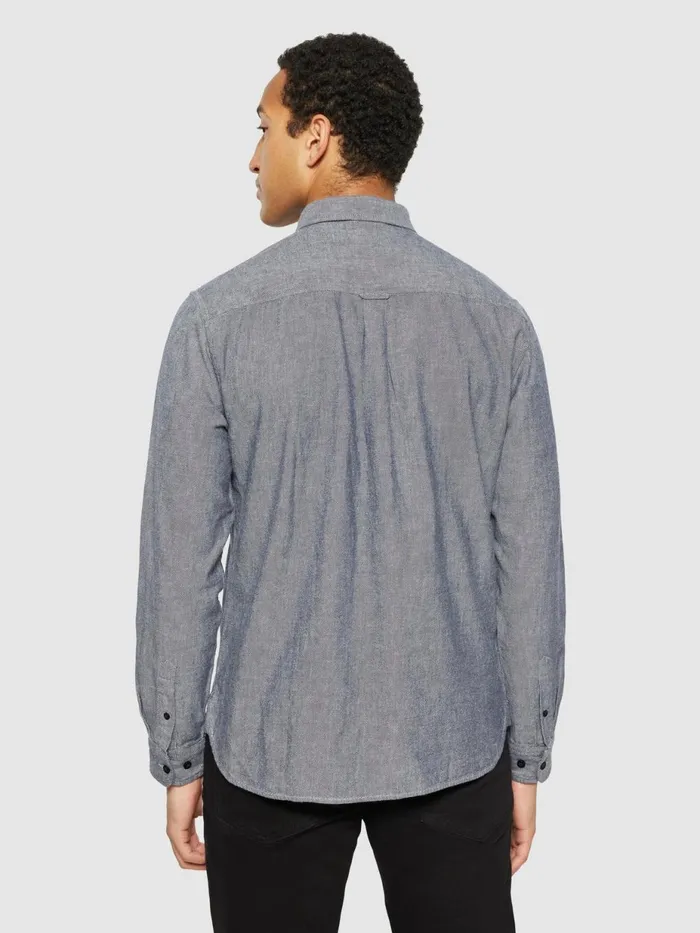 KnowledgeCotton Apparel Shirts Organic Cotton Flannel Shirt GOTS Night Sky 8211 Men KnowledgeCotton Apparel Shirts Organic Cotton Flannel Shirt GOTS Night Sky 8211 Men