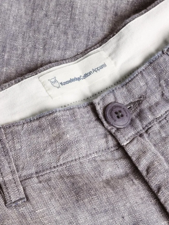 KnowledgeCotton Apparel Shorts CHUCK Regular Linen Shorts Gotsvegan 8211 Men