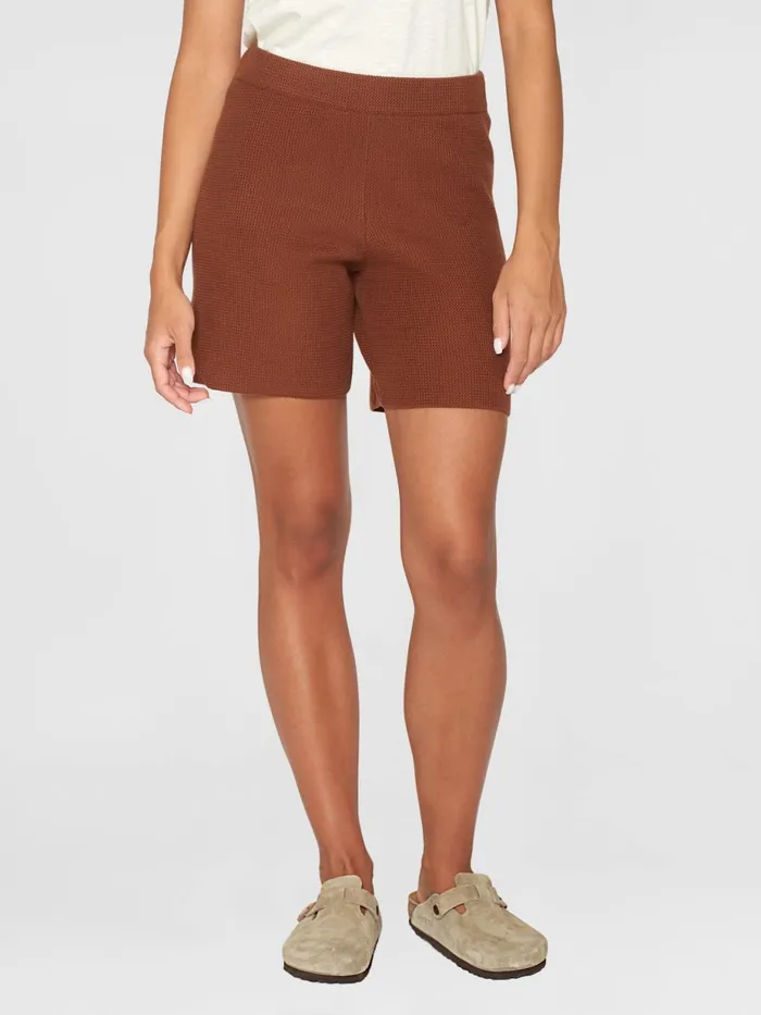 KnowledgeCotton Apparel Shorts GALE Midrise Cotton Racking Stitch Shorts Gotsvegan 8211 Women KnowledgeCotton Apparel Shorts GALE Midrise Cotton Racking Stitch Shorts Gotsvegan 8211 Women