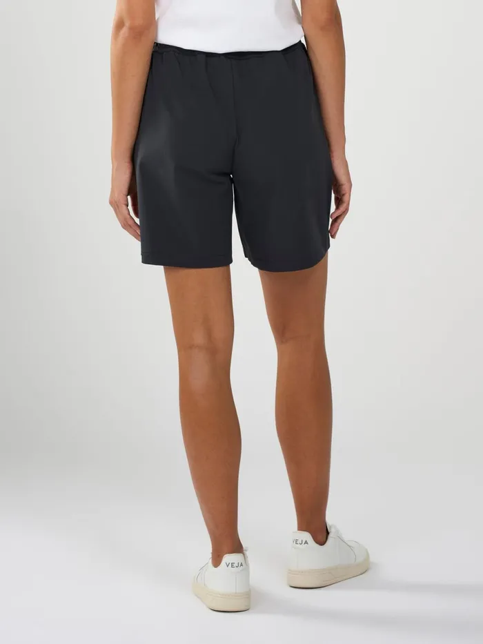 KnowledgeCotton Apparel Shorts Stretch Ribstop Elastic Waist Shorts Black Jet 8211 Women KnowledgeCotton Apparel Shorts Stretch Ribstop Elastic Waist Shorts Black Jet 8211 Women