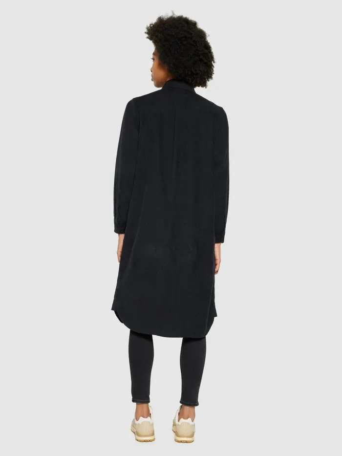 KnowledgeCotton Apparel Skirts And Dresses Corduroy Shirt Dress Black Jet 8211 Women KnowledgeCotton Apparel Skirts And Dresses Corduroy Shirt Dress Black Jet 8211 Women