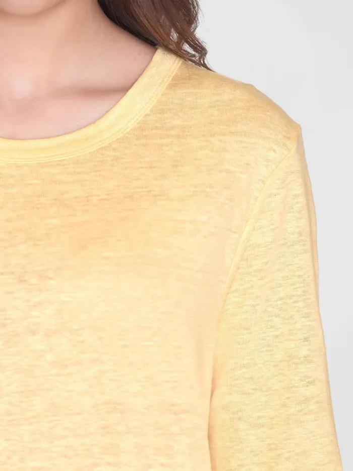 KnowledgeCotton Apparel Skirts And Dresses Linen Short Sleeved Tshirt Dress Impala 8211 Women