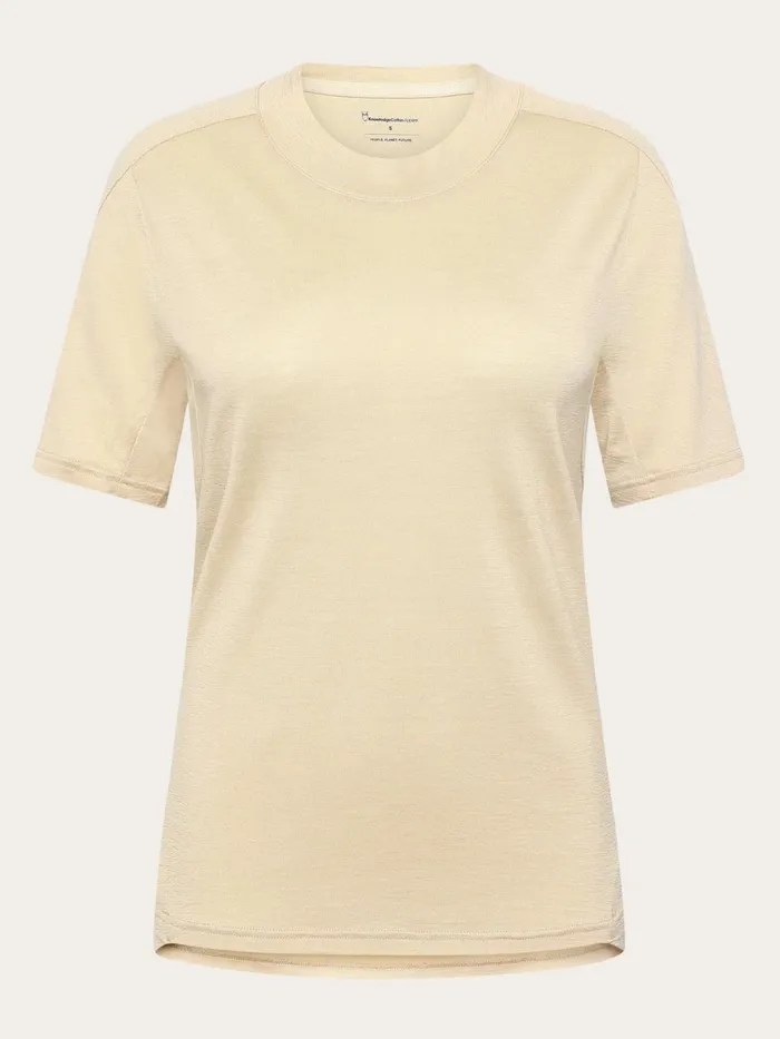 KnowledgeCotton Apparel TShirts And Tops Dynamic Wool 175 Single Constructed Tshirt Rws 8211 Women