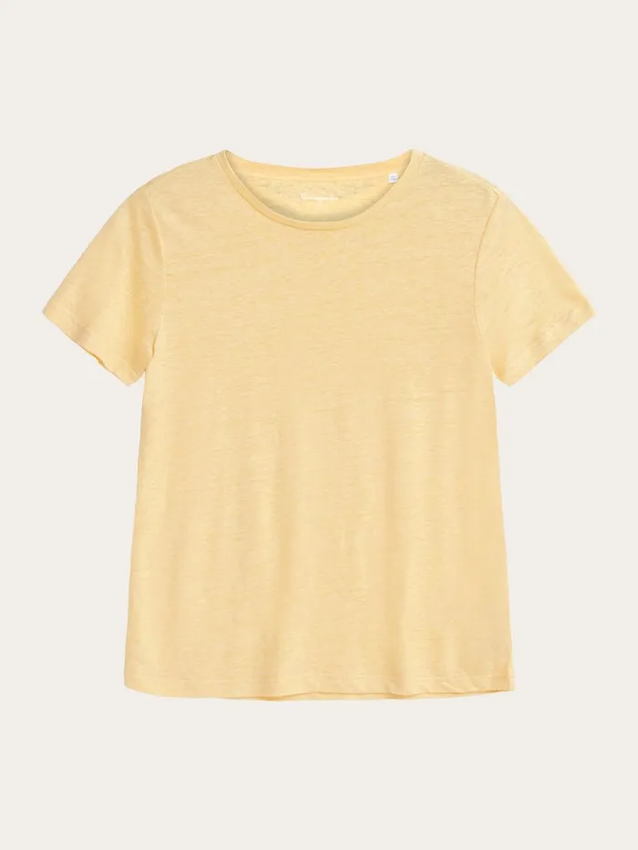KnowledgeCotton Apparel TShirts And Tops Reg Linen Tshirt Impala 8211 Women