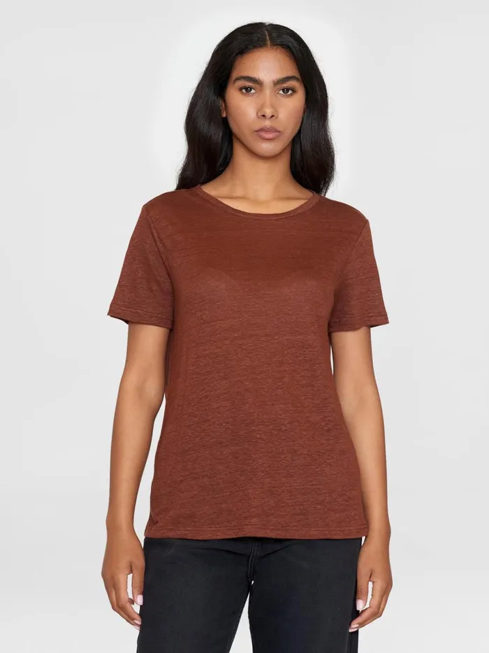 KnowledgeCotton Apparel TShirts And Tops Reg Linen Tshirt Tiramisu 8211 Women KnowledgeCotton Apparel TShirts And Tops Reg Linen Tshirt Tiramisu 8211 Women
