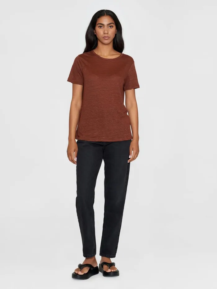 KnowledgeCotton Apparel TShirts And Tops Reg Linen Tshirt Tiramisu 8211 Women KnowledgeCotton Apparel TShirts And Tops Reg Linen Tshirt Tiramisu 8211 Women
