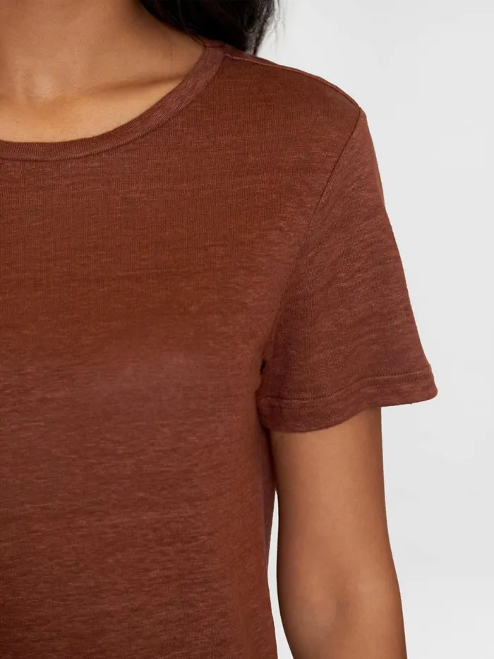 KnowledgeCotton Apparel TShirts And Tops Reg Linen Tshirt Tiramisu 8211 Women KnowledgeCotton Apparel TShirts And Tops Reg Linen Tshirt Tiramisu 8211 Women