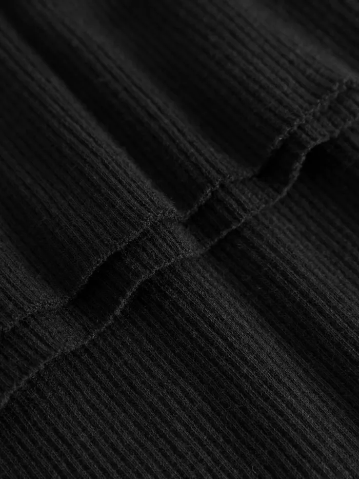 KnowledgeCotton Apparel TShirts And Tops Rib Scoop Neck Long Sleeved Black Jet 8211 Women KnowledgeCotton Apparel TShirts And Tops Rib Scoop Neck Long Sleeved Black Jet 8211 Women