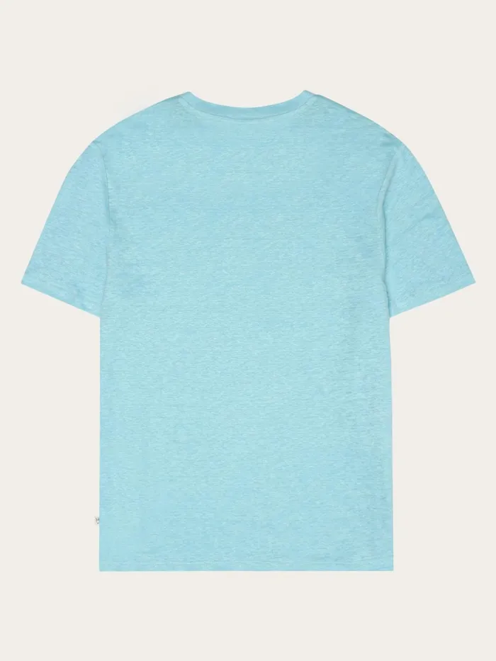KnowledgeCotton Apparel TShirts Linen Tshirt Aquaesque 8211 Men KnowledgeCotton Apparel TShirts Linen Tshirt Aquaesque 8211 Men