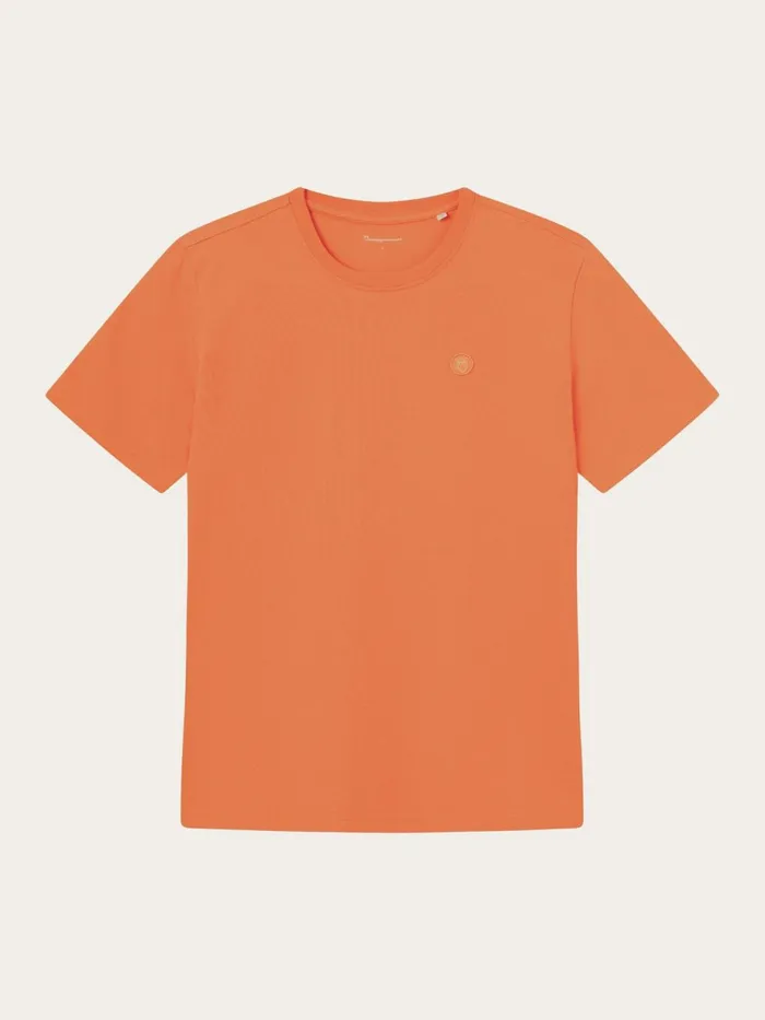KnowledgeCotton Apparel TShirts Regular Fit Badge Tshirt Langoustino 8211 Men